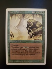 Magic the gathering ~ 1x Force of Nature ~Summon Force ~ Revised  ~ 8/8