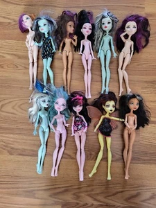 Monster High Doll - Lot of 11 Dolls Mattel Assorted 2008 - 2015 - Picture 1 of 10