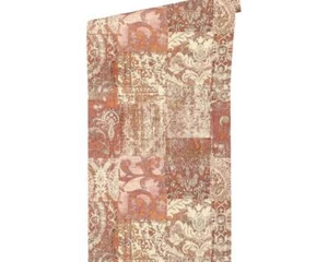 A.S. Papel pintado no tejido Création AP Luxury Classics 34374-2 crema metálicos rojo étnico - Imagen 1 de 4