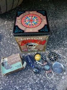 Vintage Kompass Konvolut + Schatzdose (siehe Beschreibung) - Bild 1 von 5