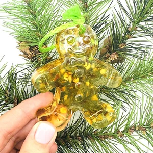 USA Handarbeit 2026 Christbaumschmuck Bernstein Mensch Wohndeko für - Bild 1 von 2