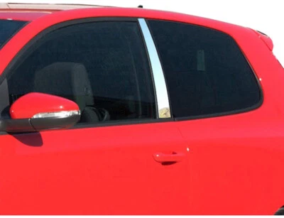 Stainless Steel Pillar Trim 2 Pc For 2006-2009 Volkswagen GTI - Image 1 of 4
