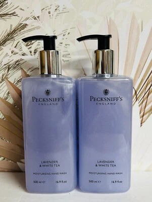 Lavado de manos hidratante de lavanda y té blanco Pecksniff’s England 2 botellas 16,9 oz Foto 1 de 2
