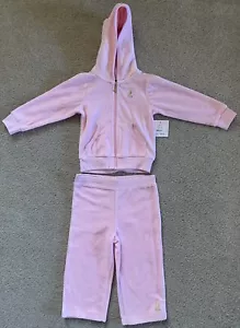 Juicy Couture Set da jogging 2 pezzi in bambina taglia 12-18M nuovo con etichetta - Foto 1 di 7