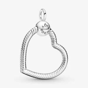 New Authentic Pandora Silver Pandora Moments Heart Charm Pendant ~399384C00~ - Picture 1 of 6
