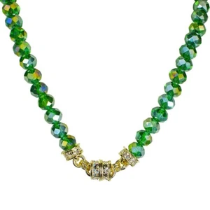Kirks Folly Divine Beaded 10mm Magnetic Interchangeable Necklace GT Evergreen - Picture 1 of 3