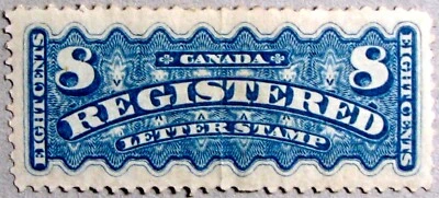 1876 CANADA #F3: VF Used 'Registration' iss. - Center crease, but still valuable - Image 1 of 3