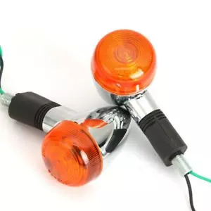 2X Amber Turn Signal Lights For Honda VT Shadow Ace Classic 500 700 750 1100 - Picture 1 of 12