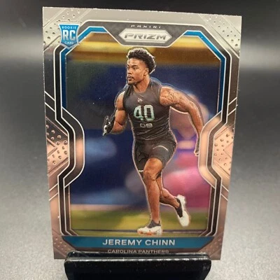 2020 Panini Prizm Football #367 Jeremy Chinn Rookie RC Carolina Panthers - Image 1 of 2