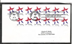 US SC # 3613 Star FDC. No Cachet. 3 - Picture 1 of 1