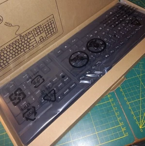 8x HP-125 WIRED KEYBOARD GR (DEUTSCH, QWERTZ, SCHWARTZ) - Afbeelding 1 van 4