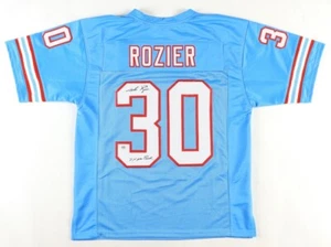 Mike Rozier Signed Houston Oilers Jersey Inscribed "2x Pro Bowl" (PSA) Nebraska - Picture 1 of 7