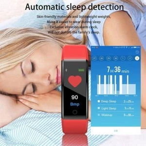 Smart Watch Fitness Activity Tracker Frequenza Cardiaca Donna Uomo ·CALDO Bambini 2024 US - Foto 1 di 14