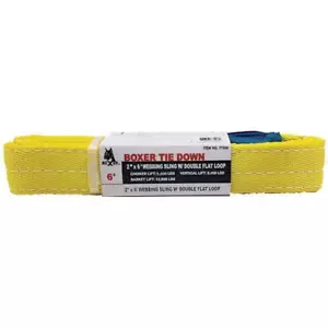 Boxer 2" x 6' Polyester Webbing Sling w/ Double Flat Loops, 77208 - Picture 1 of 1
