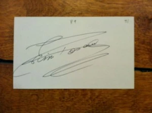 VINTAGE ANGEL RAMON ROSARIO AUTO AUTOGRAPH 1970'S 3X5 INDEX CARD - Picture 1 of 1
