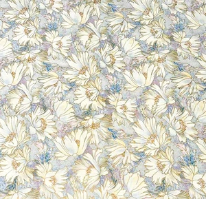 Kona Bay Fabrics Fabric Yellow Peonies Floral Gold Accents 2.94 yds - Picture 1 of 1