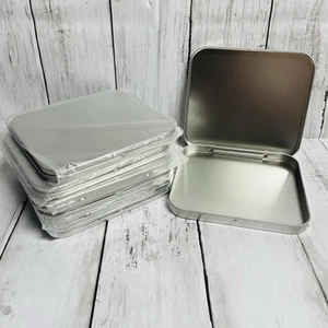 Lot of 7 Stampin' Up! 5 x 5 1/2 Metal Tin Storage Containers - Picture 1 of 4