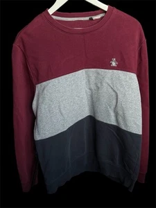 Penguin Sweatshirt Round Neck Behinds Grey Men’s Large - Picture 1 of 3