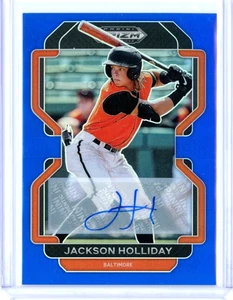 2022 Panini Prizm Draft Picks Jackson Holliday Blue Prizm Autograph - 73/99 - Picture 1 of 2