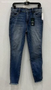 NWT Kut Women Blue Solid High Rise Ankle Skinny Jeans Fab Ab Size 6 Denim - Picture 1 of 5