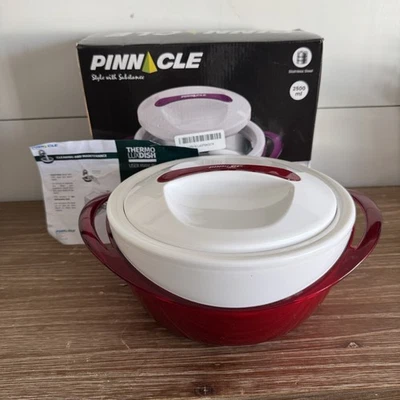 Contenedor de alimentos con aislamiento térmico Pinnacle Tokyo Plast rojo y blanco frío caliente Foto 1 de 4