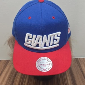 New York Giants Mütze Mitchell & Ness Cap verstellbar SnapBack Spellout Logo - Bild 1 von 15