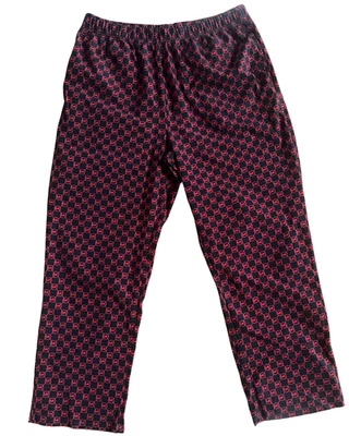 Pantalones de pijama Michael Kors polar polar polar para hombre rojos negros con estampado de logotipo ropa de dormir inferior L Foto 1 de 3