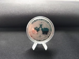 1 oz Silbermünze 9999 2020 „Küssende Ottifanten – Die Zeit vergeht, die Liebe... - Bild 1 von 2