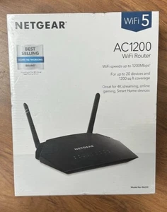 Nowy zapieczętowany NETGEAR AC1200 1000Mbps 4 porty 300Mbps Dual Band Gigabit Smart Route - Zdjęcie 1 z 6