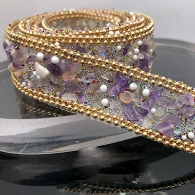 90cm Edging Trim Ribbon Applique Chain Sewing Accessories DIY Costume Decoration - Image 1 of 4