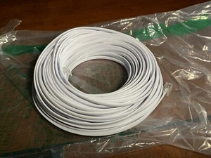 Line Cord 100 Feet Modular Jack Ends Works For Phone Modem Fax Machine - Zdjęcie 1 z 1