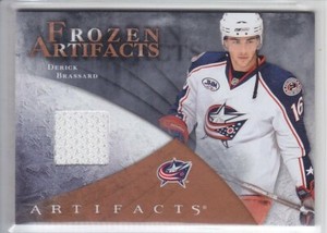 2010-11 UD ARTIFACTS DERICK BRASSARD FROZEN ARTIFACTS RETAIL GAME USED Penguins
