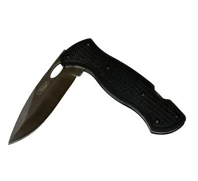 Складной нож с фиксатором M-tech YD-1218 Heritage с толстой черной резиновой ручкой - Изображение 1 из 4