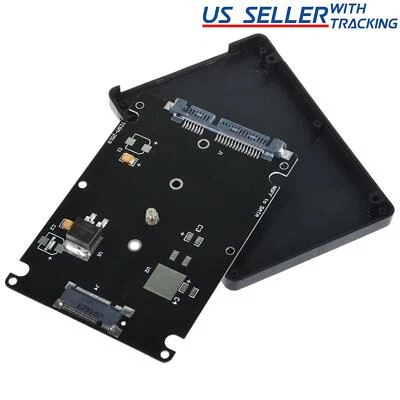 M.2 NGFF SSD to 2.5" SATA III Enclosure 7mm Drive Adapter 2242 2260 2280 - Image 1 of 4