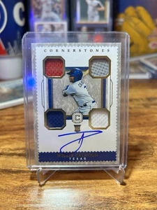 2018 Panini Cornerstones Willie Calhoun Rookie Quad Relic Autograph /99 #16 - Picture 1 of 2