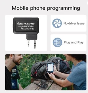 Adaptador Programador Inalámbrico Radioaficionado TIDRADIO APP y Programa PC para Baofeng UV - Imagen 1 de 4