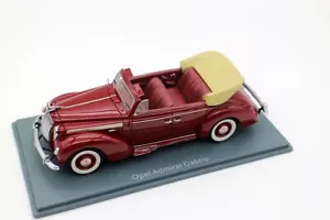 Modelli Scala NEO 1/43 Opel Admiral Cabrio Auto Resina Da Collezione Regalo - Foto 1 di 15