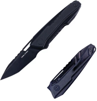 Real Steel Bullet Folding Knife 3" S35VN Steel Tanto Blade Titanium w/G10 Handle - Image 1 of 4