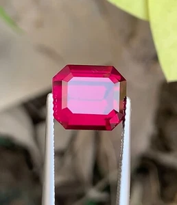 IF 7.55 Carat Natural Excellent Fancy Emerald Cut Umbalite Garnet From Tanzania - Picture 1 of 10
