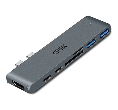 7 in 1 USB-C Type C HD Output 4K HDMI USB 3.0 Adapter HUB For MacBook Pro Cirex - Image 1 of 4