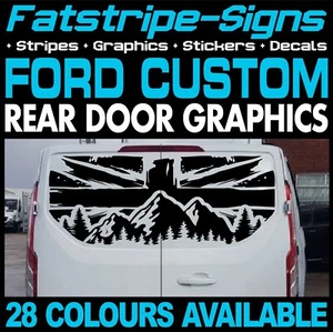 para adaptarse a Ford Transit Custom Union Jack Bandera Pegatinas Gráficos Camper Van - Imagen 1 de 2