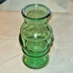 Hyazinthenglas , grün , Pressglas - Bild 1 von 4