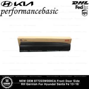 NEW OEM 877222W000CA Front Door Side RH Garnish For Hyundai Santa Fe 13-16 - Picture 1 of 5