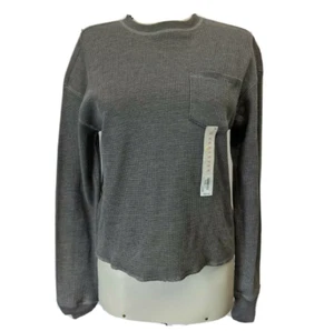 SO long sleeve Tee grey top Womens Size XS NWT - Picture 1 of 7