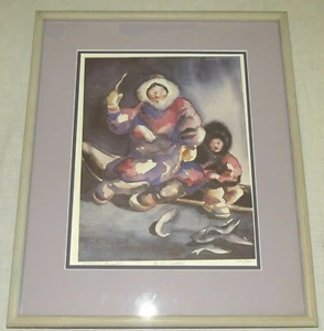 Kathleen (Kathy) Lynch Night Catch Signed Limited Ed Framed Offset Lithograph - Picture 1 of 2