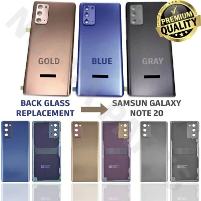 新零件 适用于三星 Galaxy Note 8 9 10 20 超后玻璃替换保护套 — 第 1/4 张图片