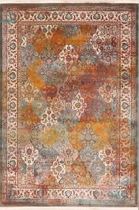 Traditional Vintage Distressed Style Floral Turkish Rugs - Picture 1 of 12