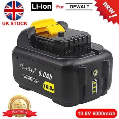Li-ion Battery 10.8V 12V 6A Fit For DeWalt DCB120 DCD700 Cordless Drills Planers