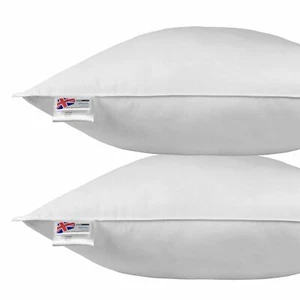 Duck Feather and Down Continental Pillow 100% Cotton, Hypoallergenic - Picture 1 of 19