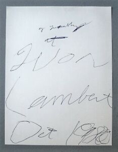 Cy Twombly - Yvon Lambert - Paris 1980